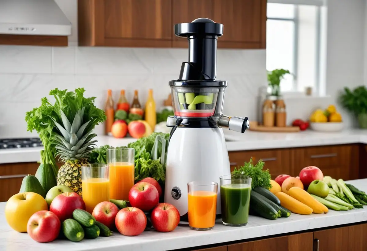 Hitta din perfekta slow juicer för hälsosamma juicer illustration